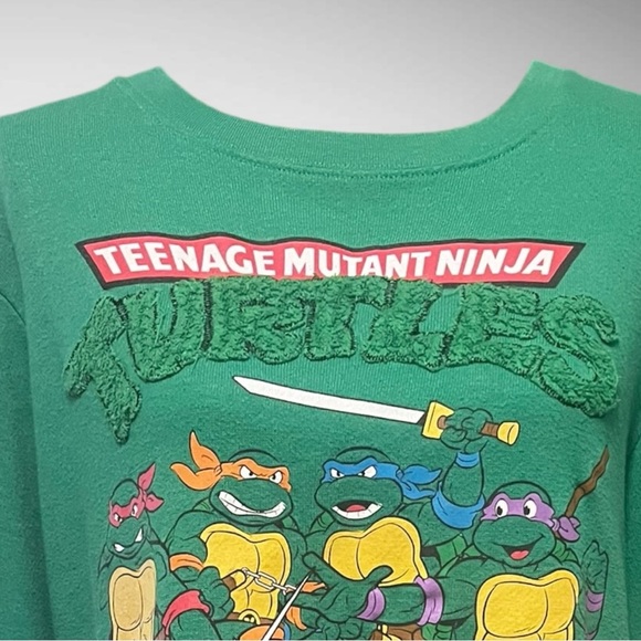 NICKELODEON Teenage‎ Mutant Ninja Turtles Green Sweatshirt XL | EUC - Picture 6 of 6